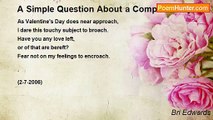 Bri Edwards - A Simple Question About a Complex Subject:   LOVE....[Questioning a past lover; Short]