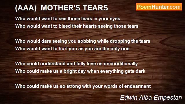 Edwin Alba Empestan - (AAA) MOTHER'S TEARS