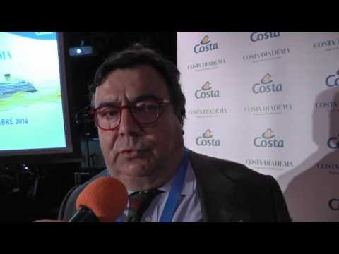 Napoli - ''Costa Diadema'', il primo scalo alla Stazione Marittima -1- (07.11.14)