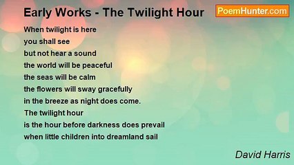 David Harris - Early Works - The Twilight Hour