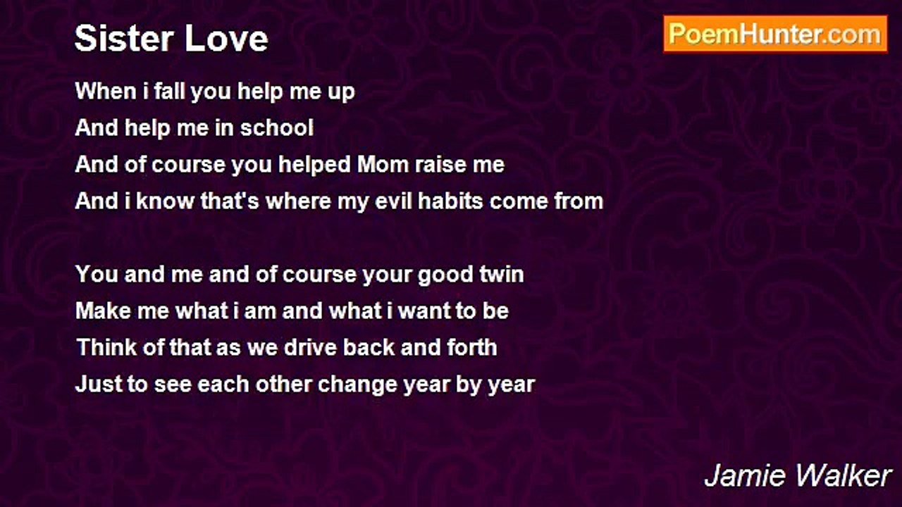 Jamie Walker - Sister Love