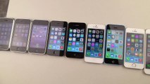 iPhone 6 Plus vs 6 vs 5S vs 5C vs 5 vs 4S vs 4 vs 3GS vs 3G vs 2G Drop Test!