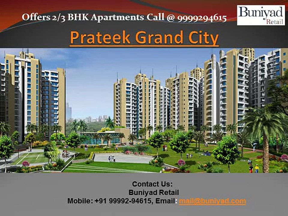 Luxury Flats in Prateek Grand City Ghaziabad