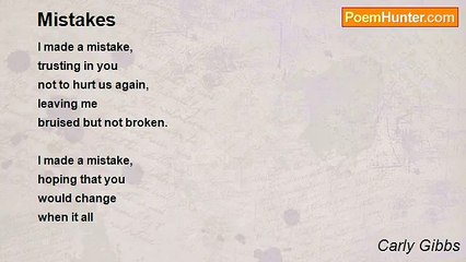 Carly Gibbs - Mistakes