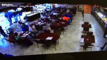 Un SUV se crashe dans un restaurant