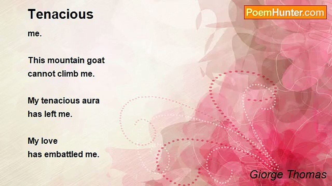 Giorge Thomas - Tenacious