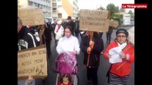 Guingamp. Manifestation des parents d'élèves de Castel-Pic