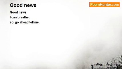 celine charcoal - Good news