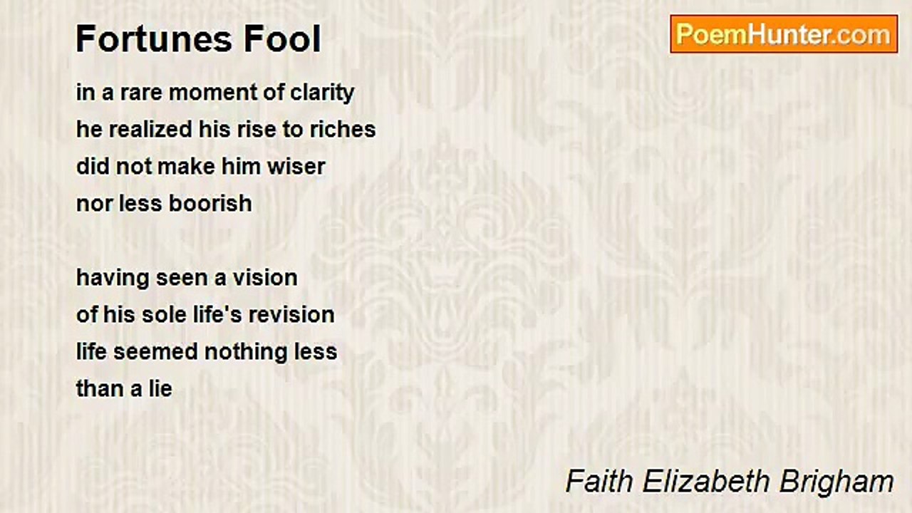 Faith Elizabeth Brigham - Fortunes Fool