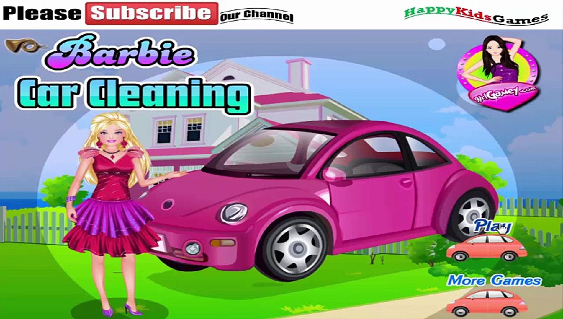 barbie car wash games