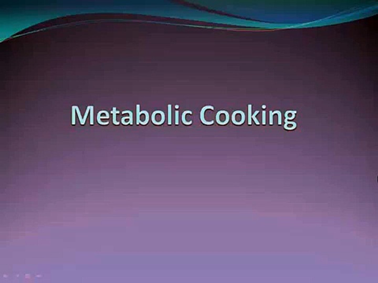 Metabolic Cooking Review Metabolic Cooking