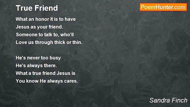 Sandra Finch - True Friend