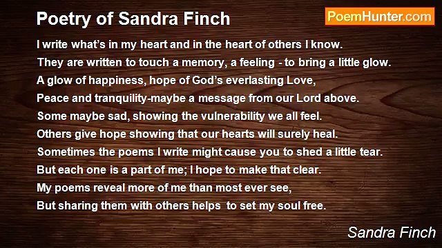 Sandra Finch - Poetry of Sandra Finch