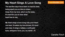 Sandra Finch - My Heart Sings A Love Song