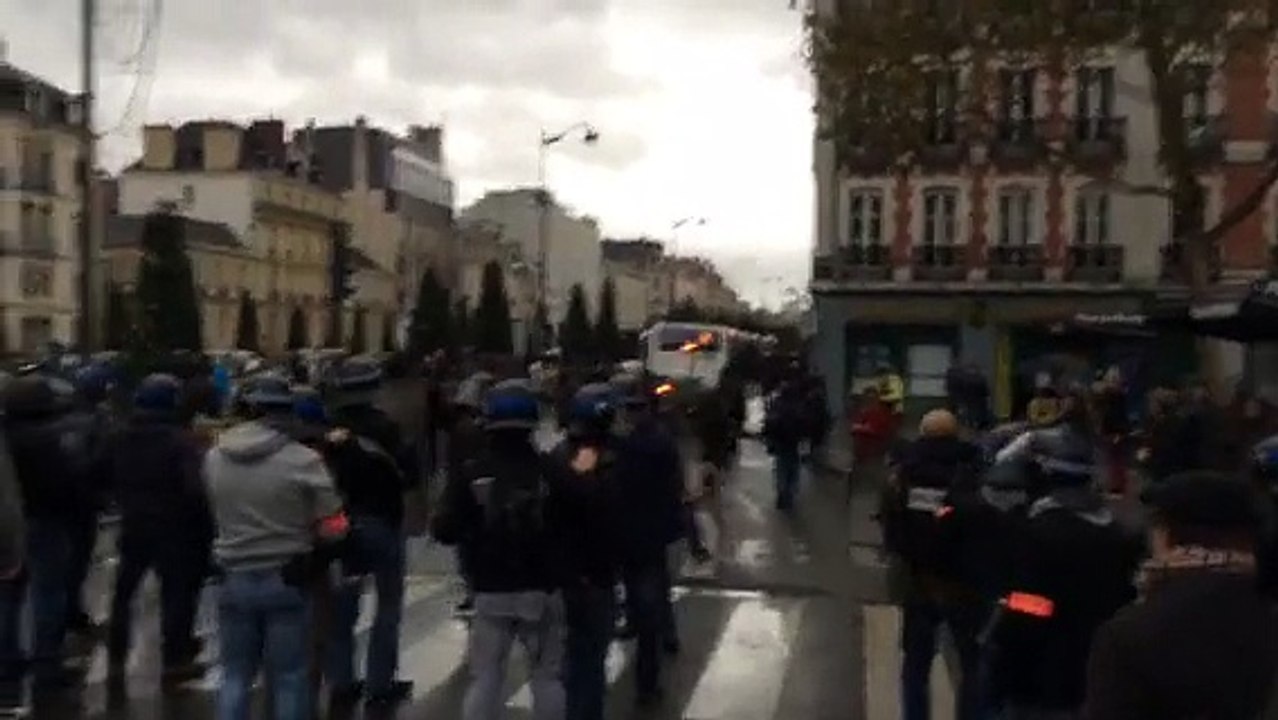 Manifestation à Rennes - Tensions place de Bret...
