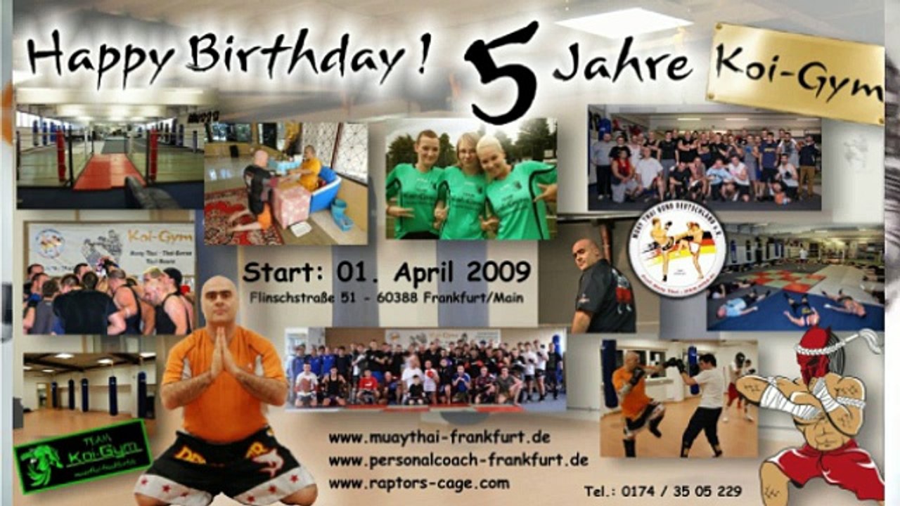 5 jahre Koi Gym Thaiboxen  www.muaythai-frankfurt.de