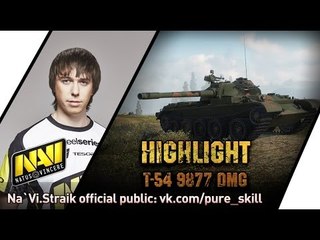Na`Vi.Straik Highlight @ T-54 9877 урона  Малиновка