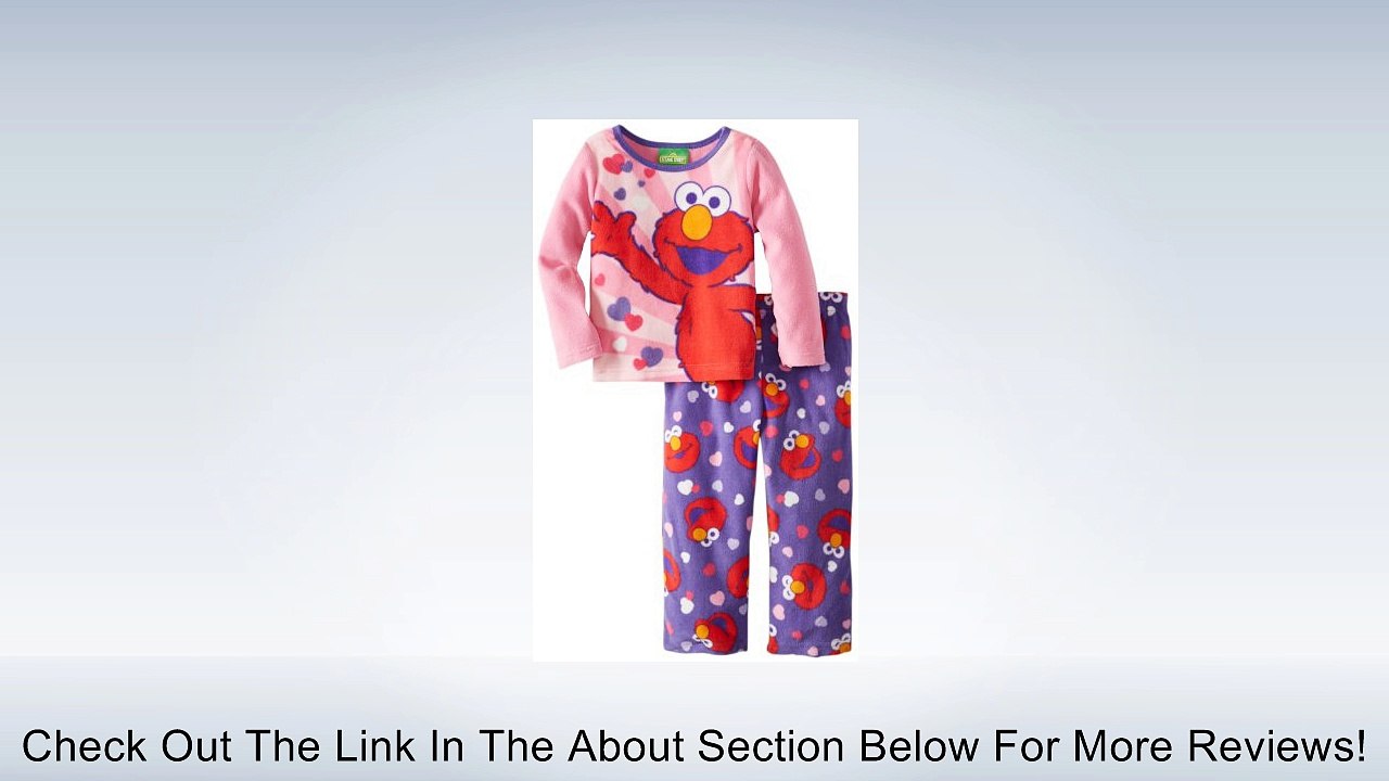 Elmo Little Girls'  2 Piece Fleece Pajama Set, Multi, 3T Review