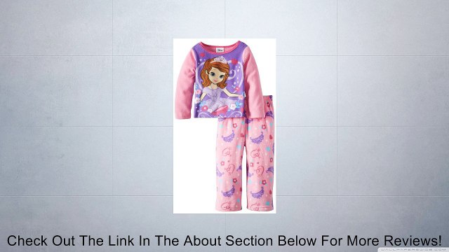 Sofia the First Little Girls' 2 Piece Fleece Pajama Set Review