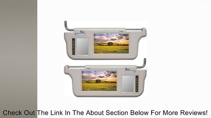 Tview T73SV-TN Sun Visor Monitors - Tan Review