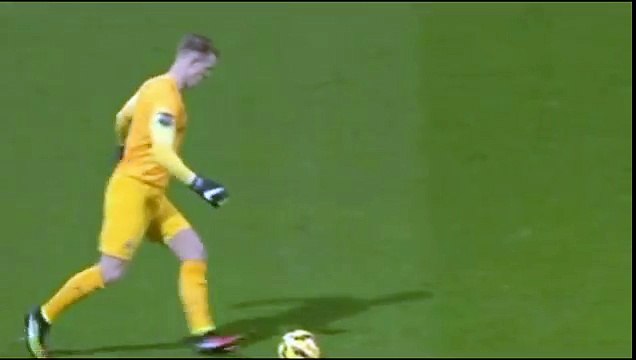 QPR Manchester City Charlie Austin No Goal (Hurt double touch ball) 08-11-2014