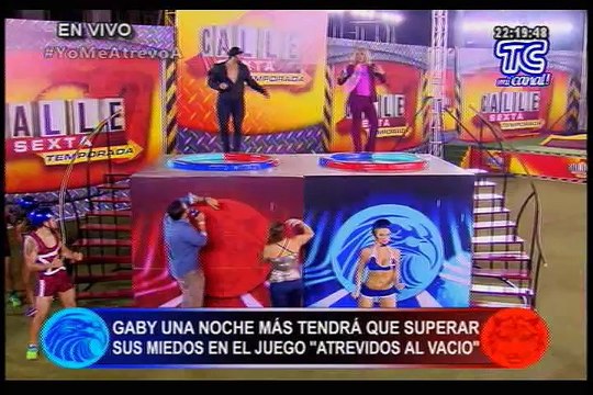 Atrevidos: Gaby Pazmiño y los invitados fueron a Atrevidos al Vacío .