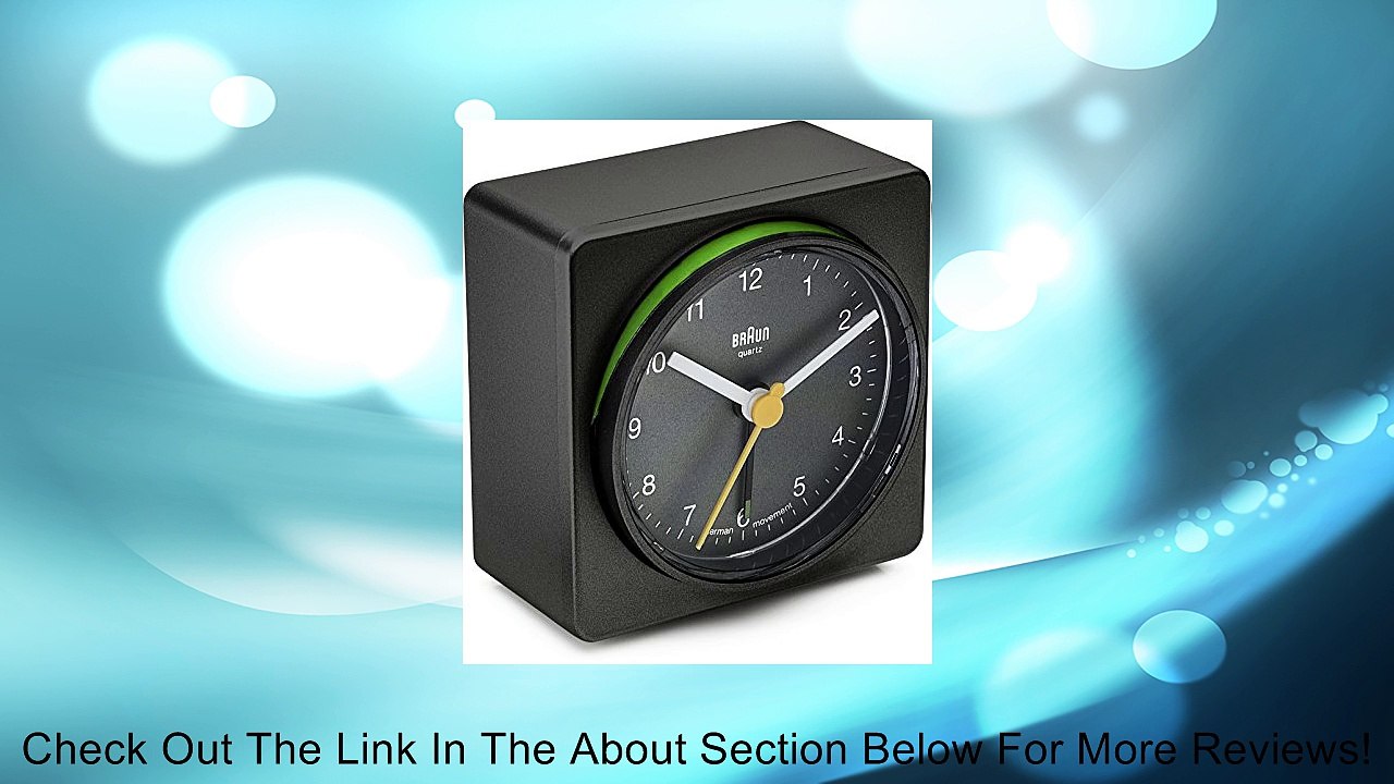 Braun BNC011 Alarm Clack Black Review