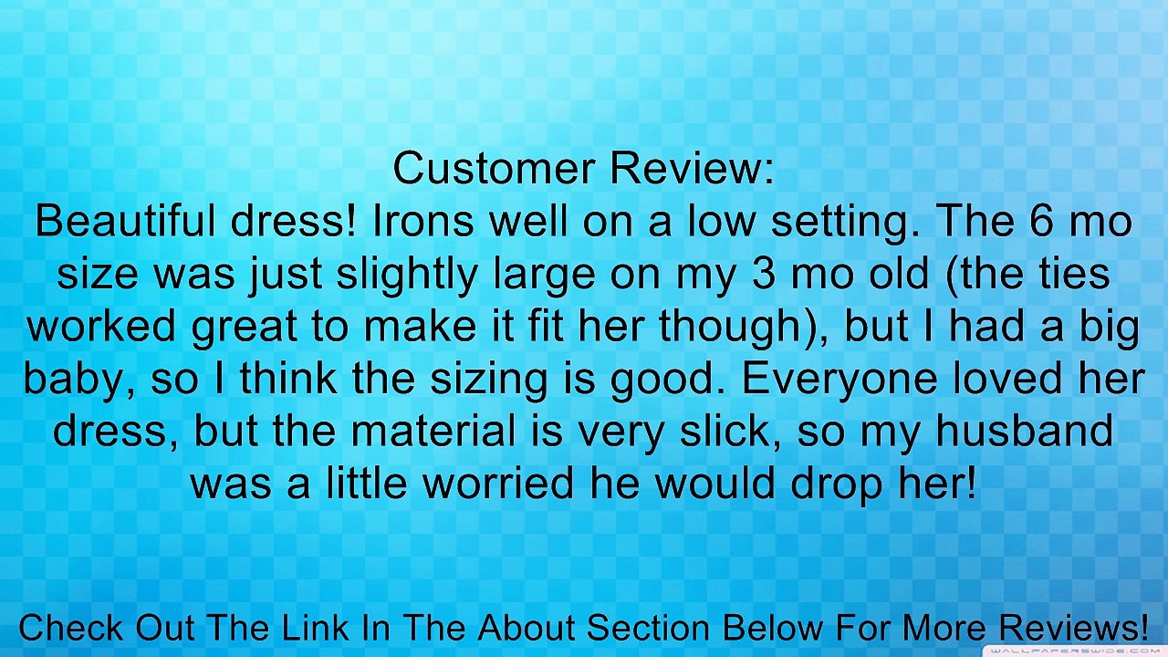 Kid Collection Baby-Girls Heavenly Christening Baptism Dress Review