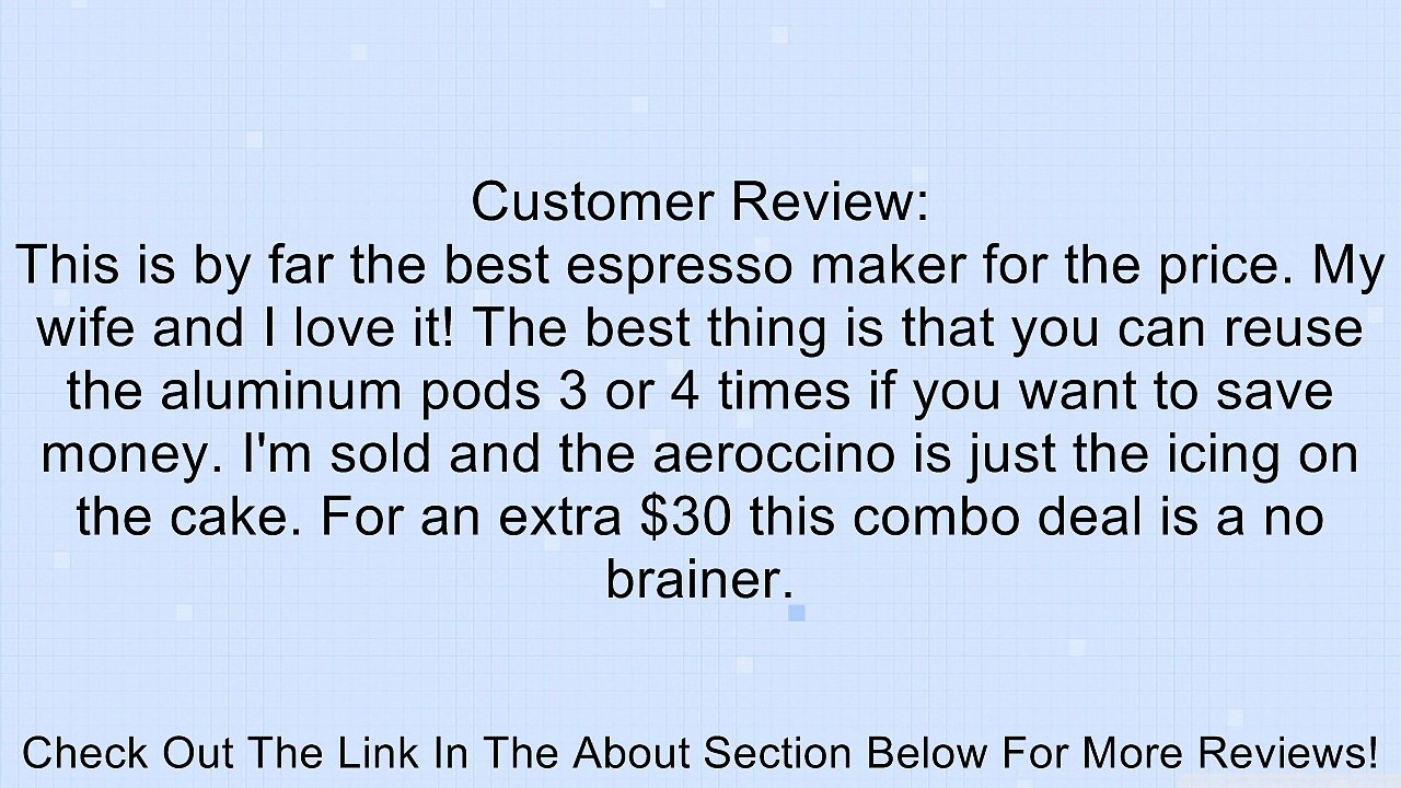 Essenza Manual Espresso Machine with Aeroccino Plus Milk Frother Bundle Option: Black/Aero+Bundle Review