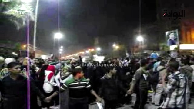 بالملابس السوداء وقفة احتجاجية لأهالي دمنهور للمطالبة بمحاكمة المسئولين عن حادث حريق أتوبيس البحيرة