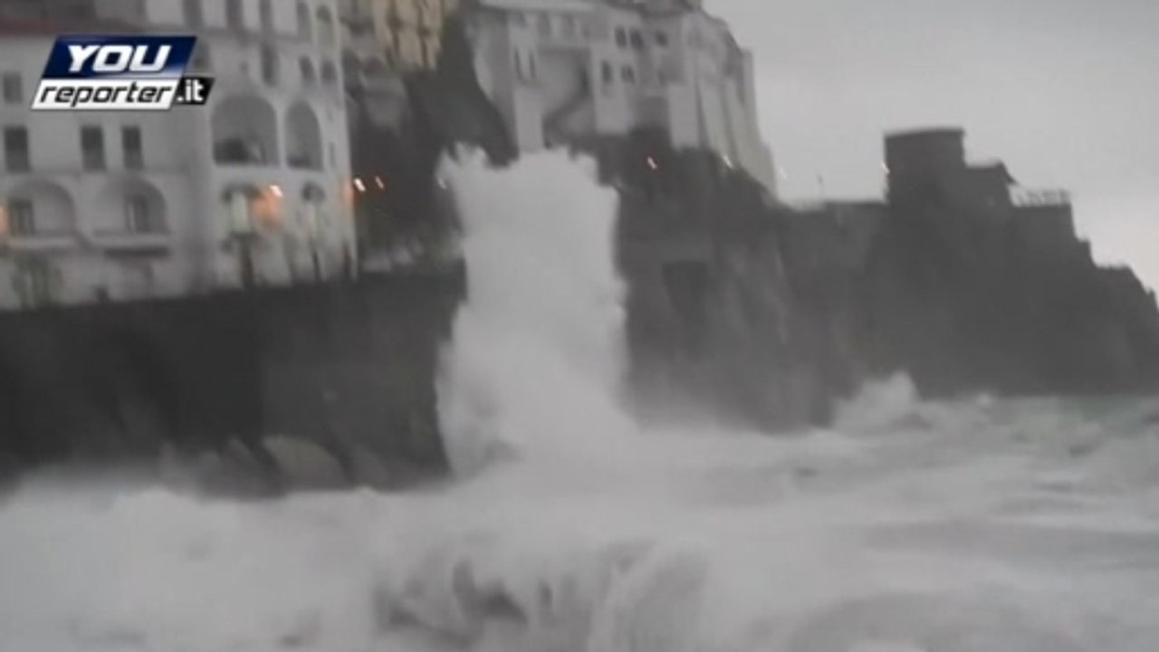 A tropical cyclone and torrential rain hit Sicily