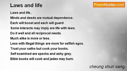 cheung shun sang - Laws and life