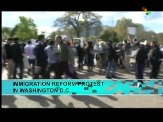 Immigration reform protest in Washington DC
