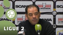 Conférence de presse Angers SCO - Dijon FCO (1-0) : Stéphane MOULIN (SCO) - Olivier DALL'OGLIO (DFCO) - 2014/2015