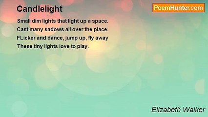 Elizabeth Walker - Candlelight: A Magical Dance of Tiny Lights ✨