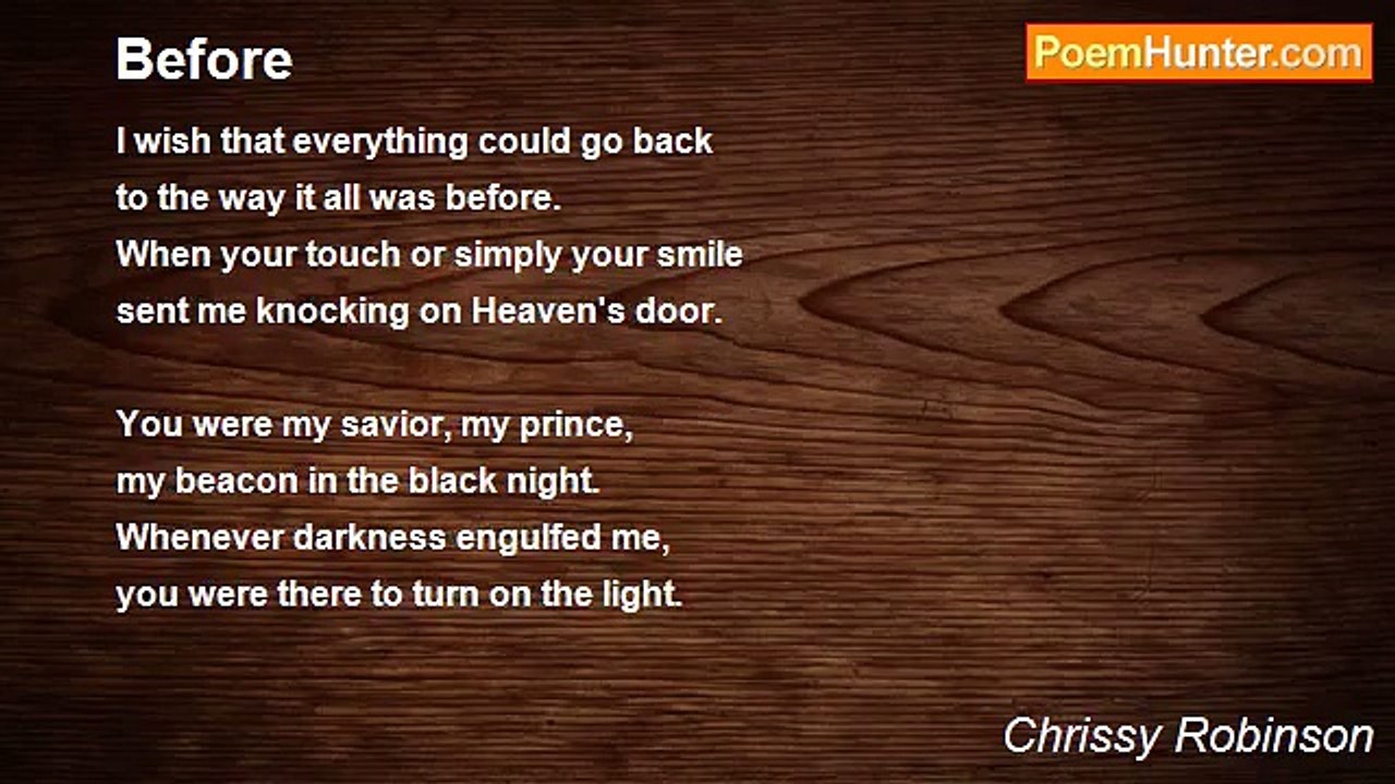 Chrissy Robinson - Before