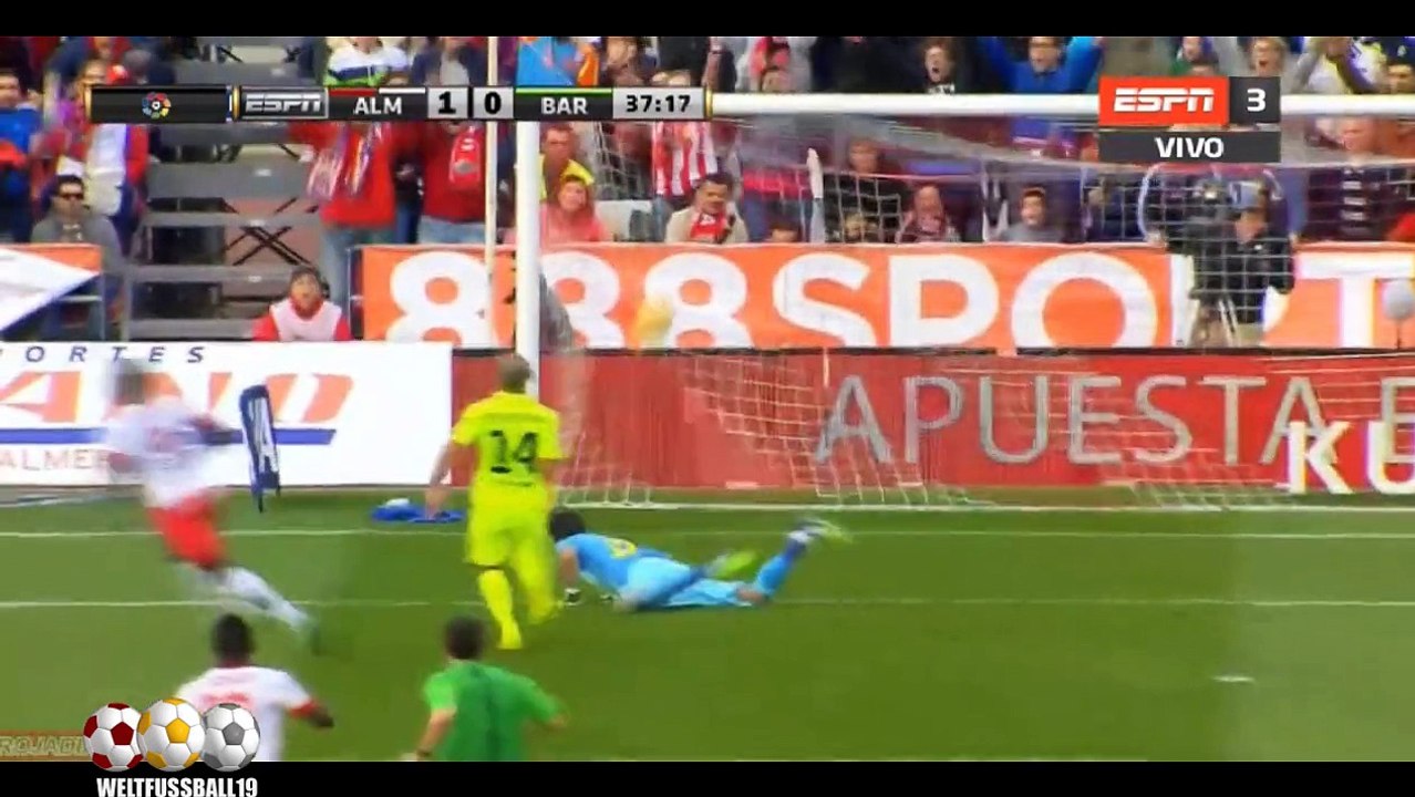 UD Almería 1 - 2 Barcelona