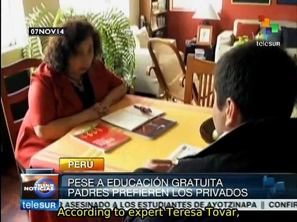 Decline of Peru's public education system fills private schools