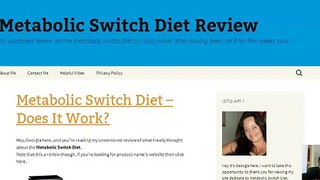 Metabolic Switch Diet Review