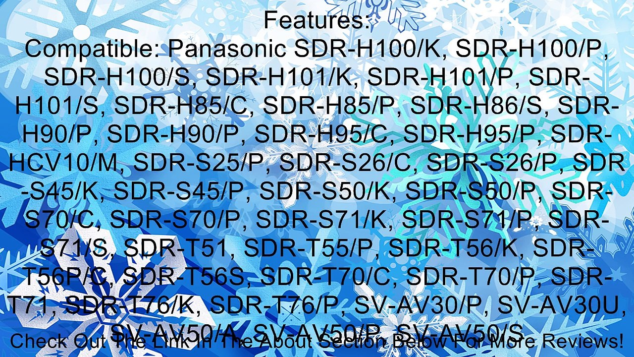Bargains Depot� Product 5 feet Panasonic Camcorder Compatible AV A/V TV-Out Audio Video Cable/cord/lead : Panasonic SDR-H100/K, SDR-H100/P, SDR-H100/S, SDR-H101/K, SDR-H101/P, SDR-H101/S, SDR-H85/C, SDR-H85/P, SDR-H86/S, SDR-H90/P, SDR-H90/P, SDR-H95/C, S