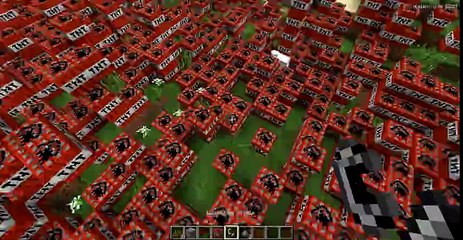 Minecraft Binlerce Tnt Patlaması