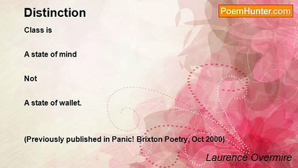 Laurence Overmire - Distinction