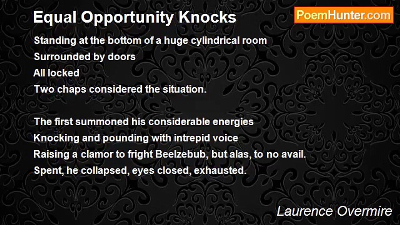 Laurence Overmire - Equal Opportunity Knocks