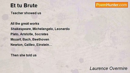 Laurence Overmire - Et tu Brute