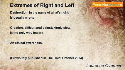 Laurence Overmire - Extremes of Right and Left