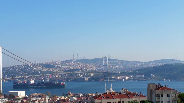 ORTAKOYDEN KEYIFLI BOGAZ VE KOPRU MANZARASI