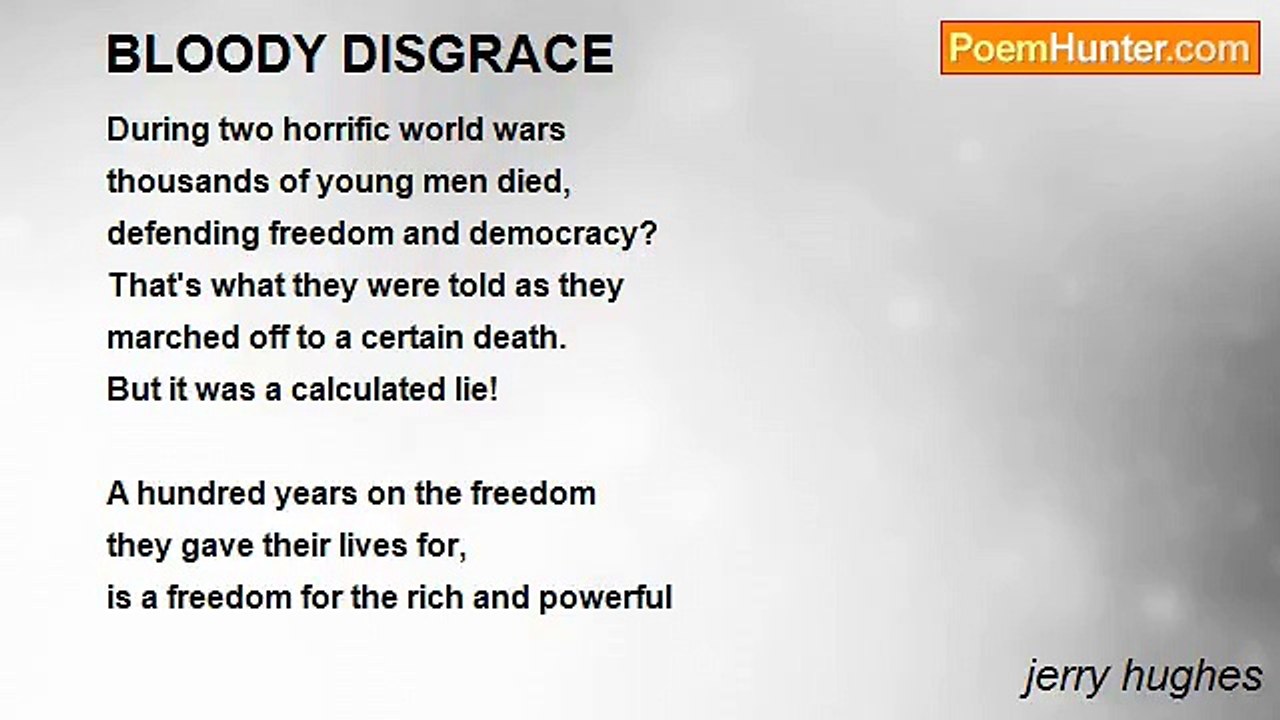 jerry hughes - BLOODY DISGRACE