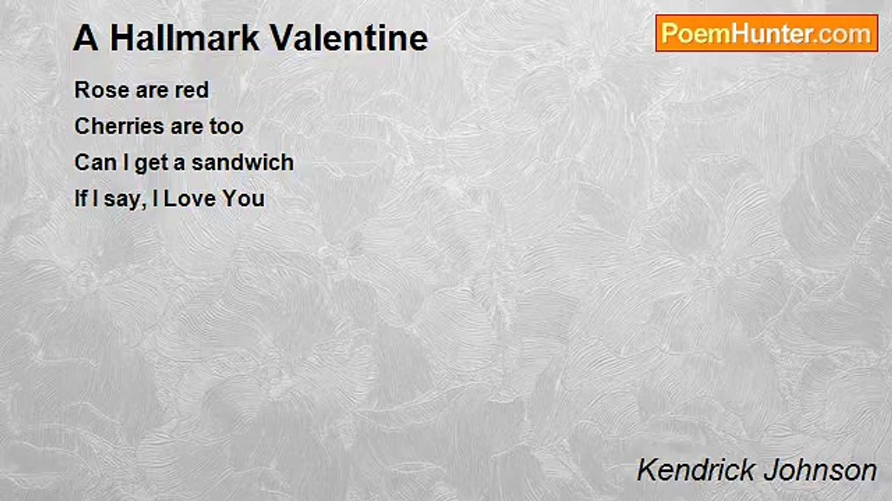 Kendrick Johnson - A Hallmark Valentine