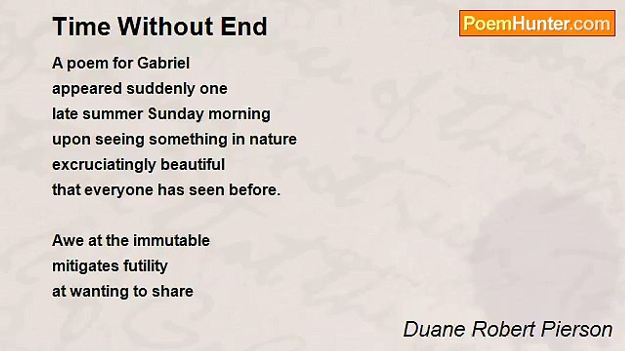 Duane Robert Pierson - Time Without End