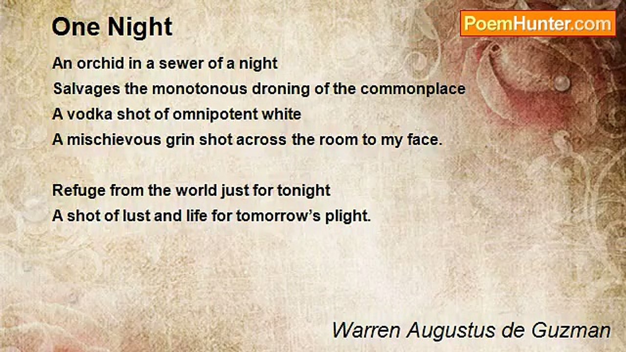 Warren Augustus de Guzman - One Night